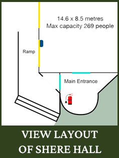 Shere Hall layout